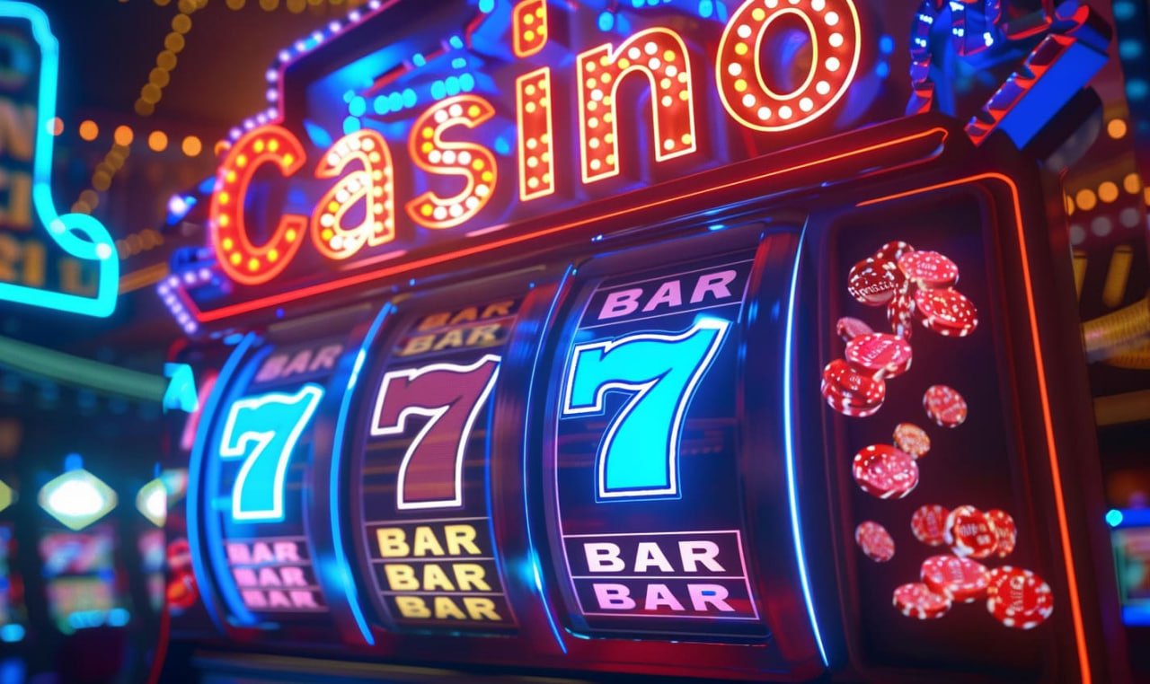 Layar permainan slot online dan sportsbook di perangkat mobile